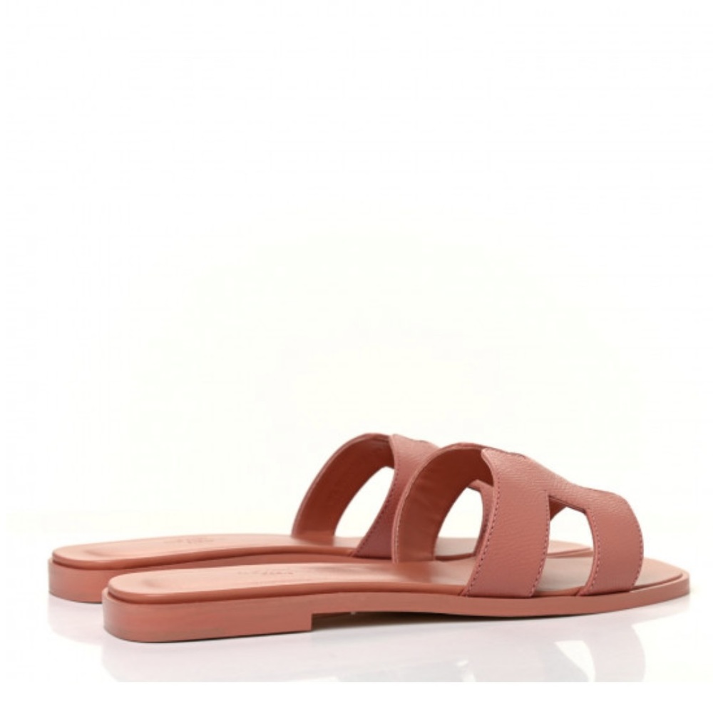 HERMES Authentic
Epsom Oran Sandals 38.5 Rose Aube. - Picture 7 of 12